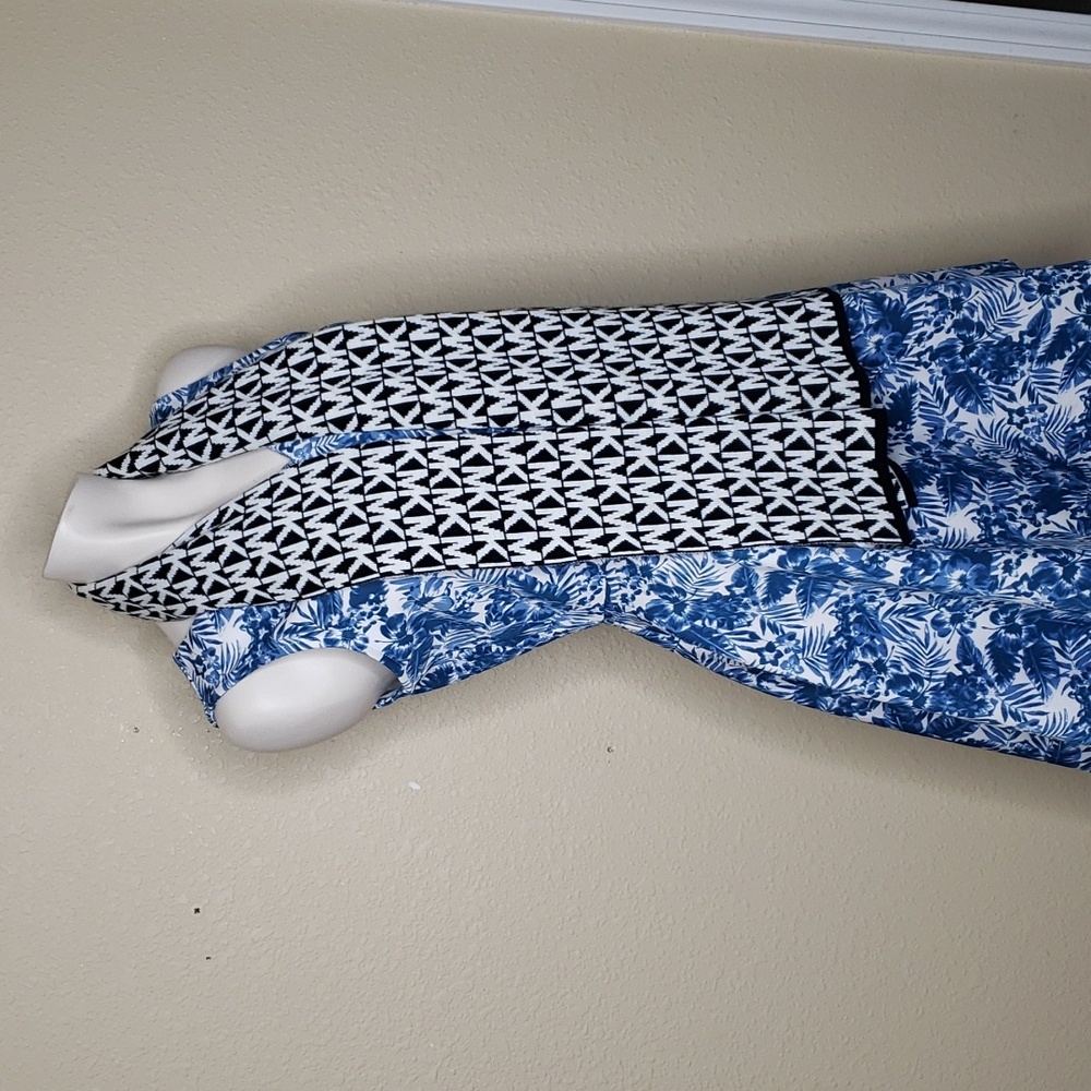 Michael Kors Womens Monogram Knit Lightweight Soft Winter Scarf Designer - Picture 5 of 10